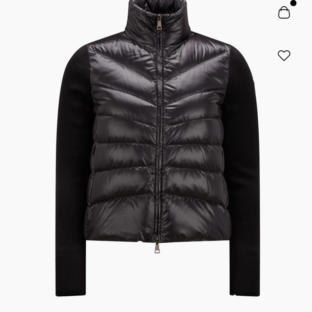 Moncler Black Tricot Cardigan M NWT